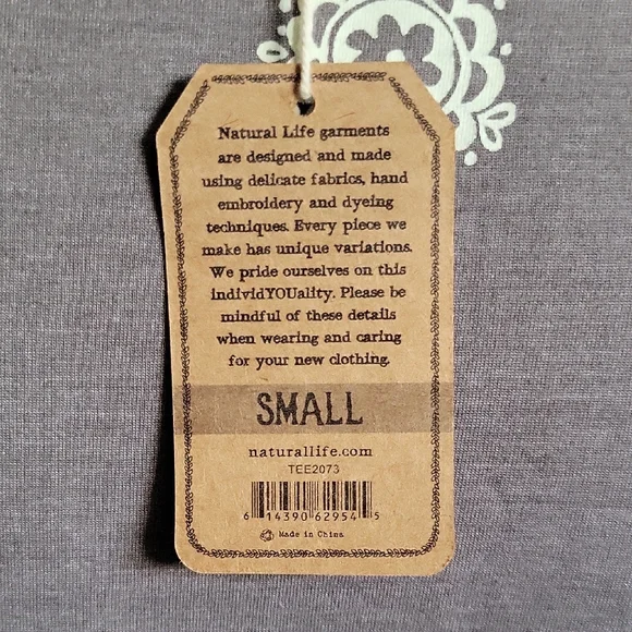 NATURAL LIFE Graphic Tee "Free Spirit Wild Heart" Design Boho Chic - Picture 7 of 9